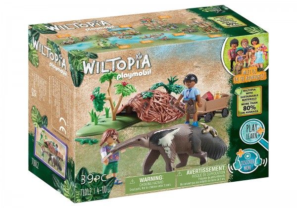 PLAYMOBIL-ΠΑΙΔΙΑ ΦΡΟΝΤΙΣΤΕΣ ΖΩΩΝ ΜΕ ΜΥΡΜΗΓΚΟΦΑΓΟ 