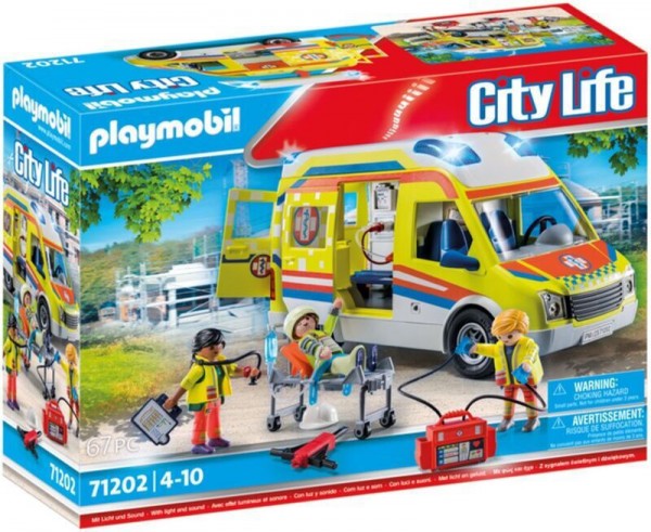 PLAYMOBIL-ΑΣΘΕΝΟΦΟΡΟ ΜΕ ΔΙΑΣΩΣΤΕΣ 