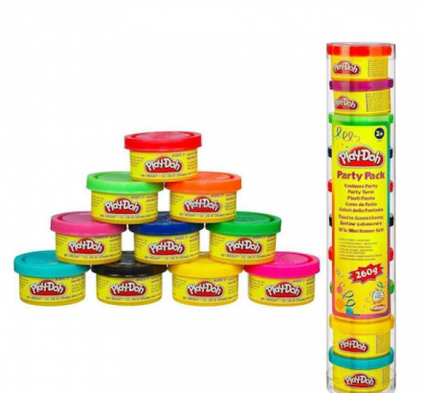 PLAY-DOH ΠΑΡΤΥ,ΜΙΝΙ ΒΑΖAKIA10τεμ.(ΚΙΝΑ)
