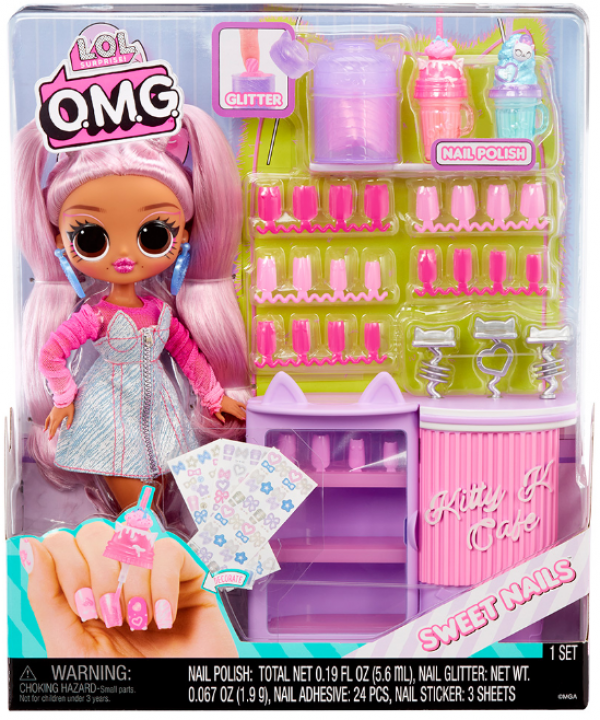 L.O.L. SURPRISE OMG STUDIO ΝΥΧΙΩΝ SWEET NAILS™ ΚΟΥΚΛΑ KITTY K CAFE