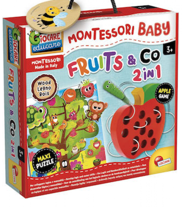 MONTESSORI BABY WOOD FRUITS AND CO 2 IN 1