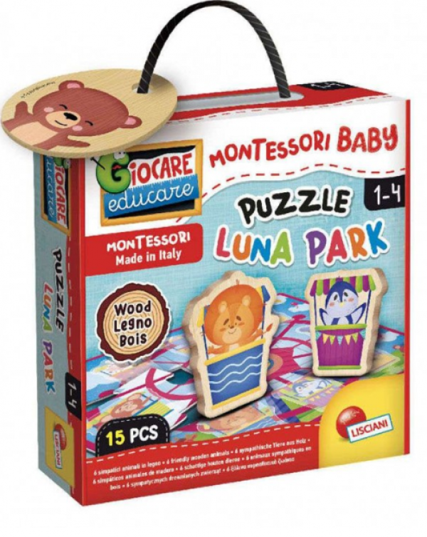 MONTESSORI WOOD PUZZLE LUNA PARK