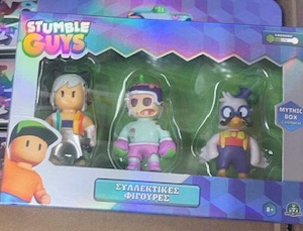 STUMBLE GUYS MYTHIC ΣΥΛ/ΚΕΣ ΦΙΓΟΥΡΕΣ 6εκ.3 PACK (KINA)