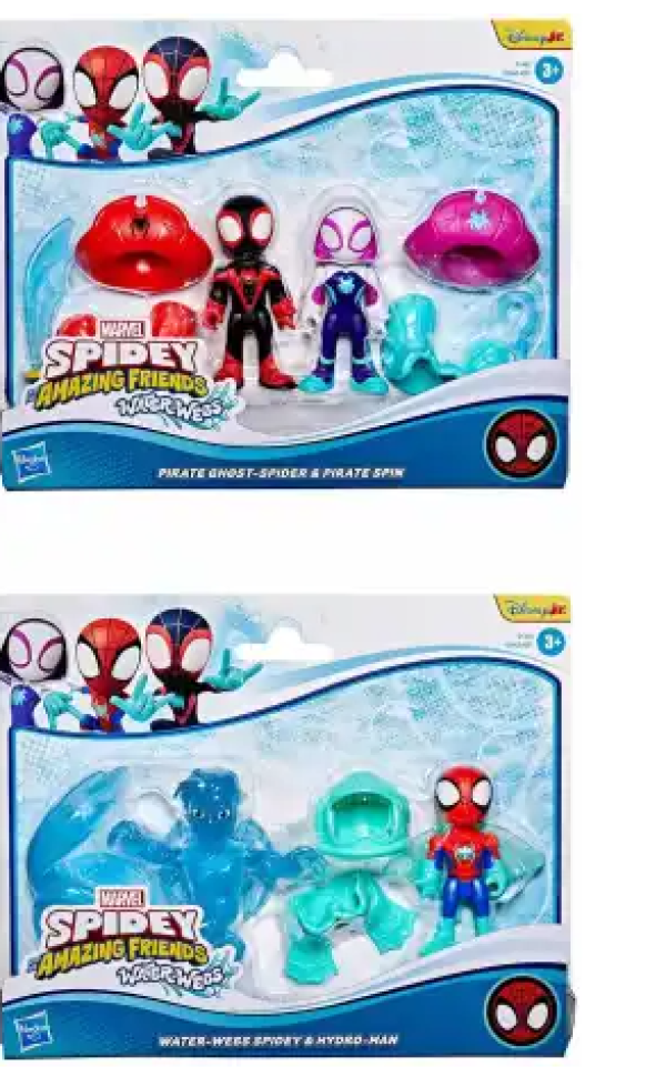 SPIDEY AND FRIENDS WATERWEBS 2PK AST (KINA)