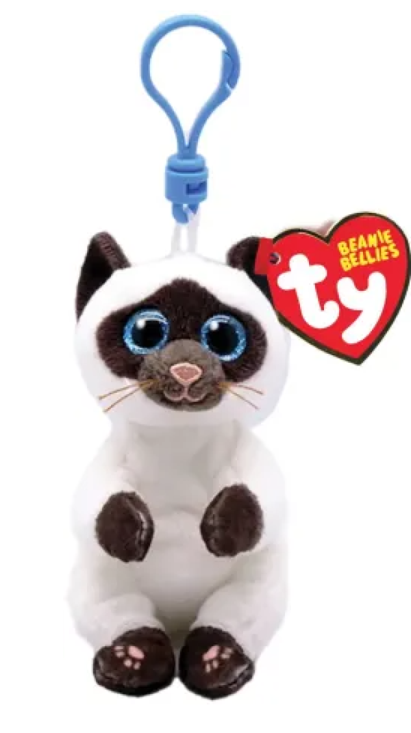 ΧΝΟΥΔ.BEANIE BELLIES ΚΛΙΠ ΓΑΤΑ ΣΙΑΜ 8,5εκ.(ΚΙΝΑ)