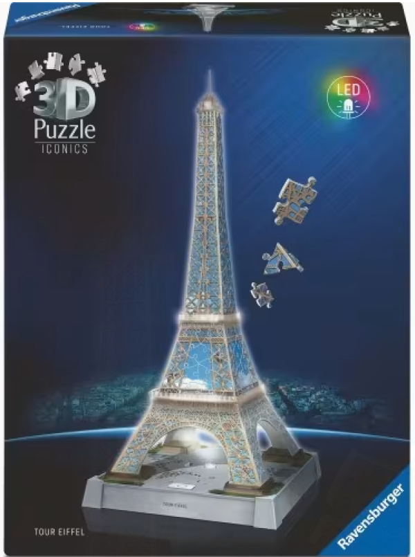 3D ICONICS ΠΥΡΓΟΣ ΤΟΥ ΑΙΦΕΛ NIGHT EDITION 216τεμ.(ΤΣΕΧΙΑ)