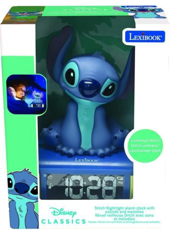 DIGITAL ALARM CLOCK WITH A 3D STITCH NIGHT AND SOUN