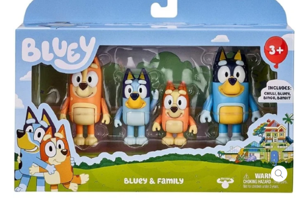 BLUEY ΦΙΓΟΥΡΑ 4 PACK ΟΙΚΟΓΕΝΕΙΑ  (ΚΙΝΑ)