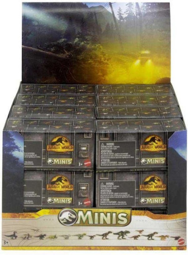 JUR.WORLD-ΜΙΝΙ ΚΟΥΤΙ ΕΚΠΛΗΞΗ ΔΕΙΝΑΣΑΥΡΩΝ-ΣΤΑΝΤ 24τεμ.