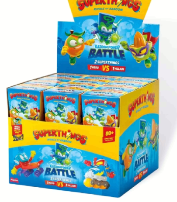 SUPERTHINGS KAZOOM  POWER BATTLE ΣΕΤ 2 ΦΙΓΟΥΡΕΣ-ΣΤΑΝΤ 24τεμ.(KINA)