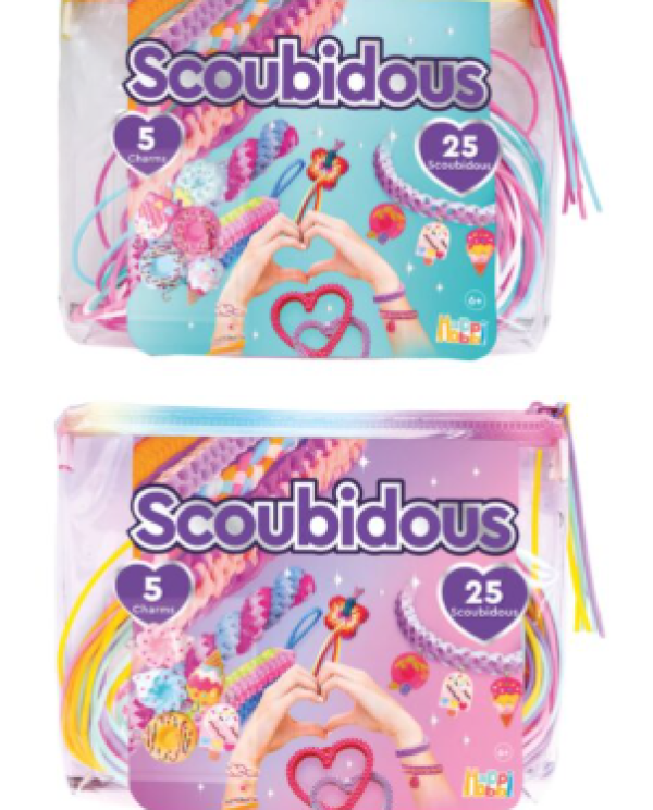 HAPPIHOBBI SCOUBIDOUS ΤΣΑΝΤΑΚΙ 25 SCOUBIDOUS &ΑΞΕΣΟΥΑΡ (ΚΙΝΑ)