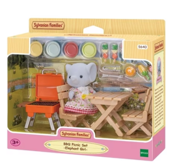 SYLVANIAN ΣΕΤ ΜΠΑΡΜΠΕΚΙΟΥ ΠΙΚΝΙΚ-ΚΟΡΙΤΣΑΚΙ ΕΛΕΦΑΝΤΑΚΙ