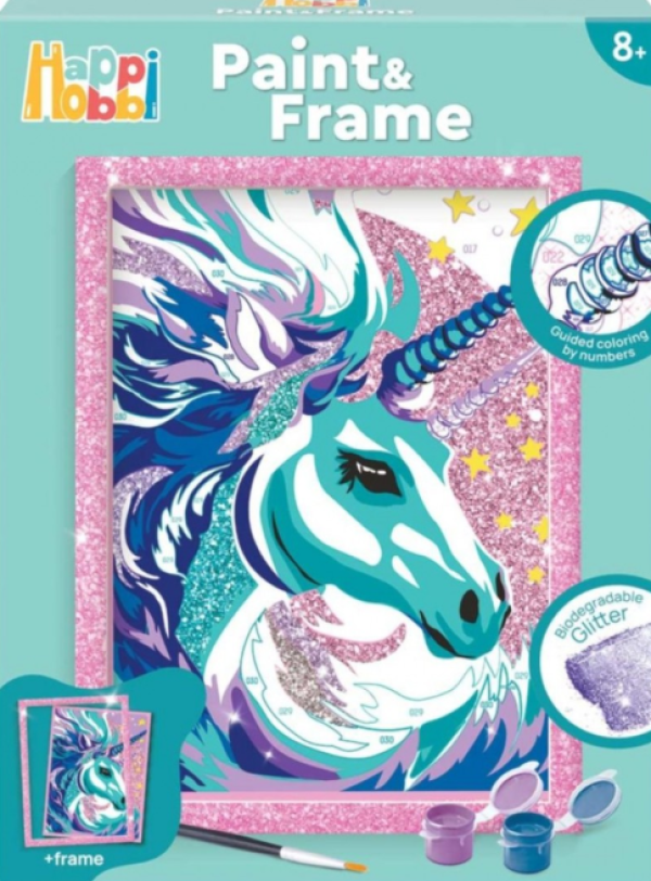 HAPPIHOBBI PAINT & FRAME FAIRYTALE UNICORN