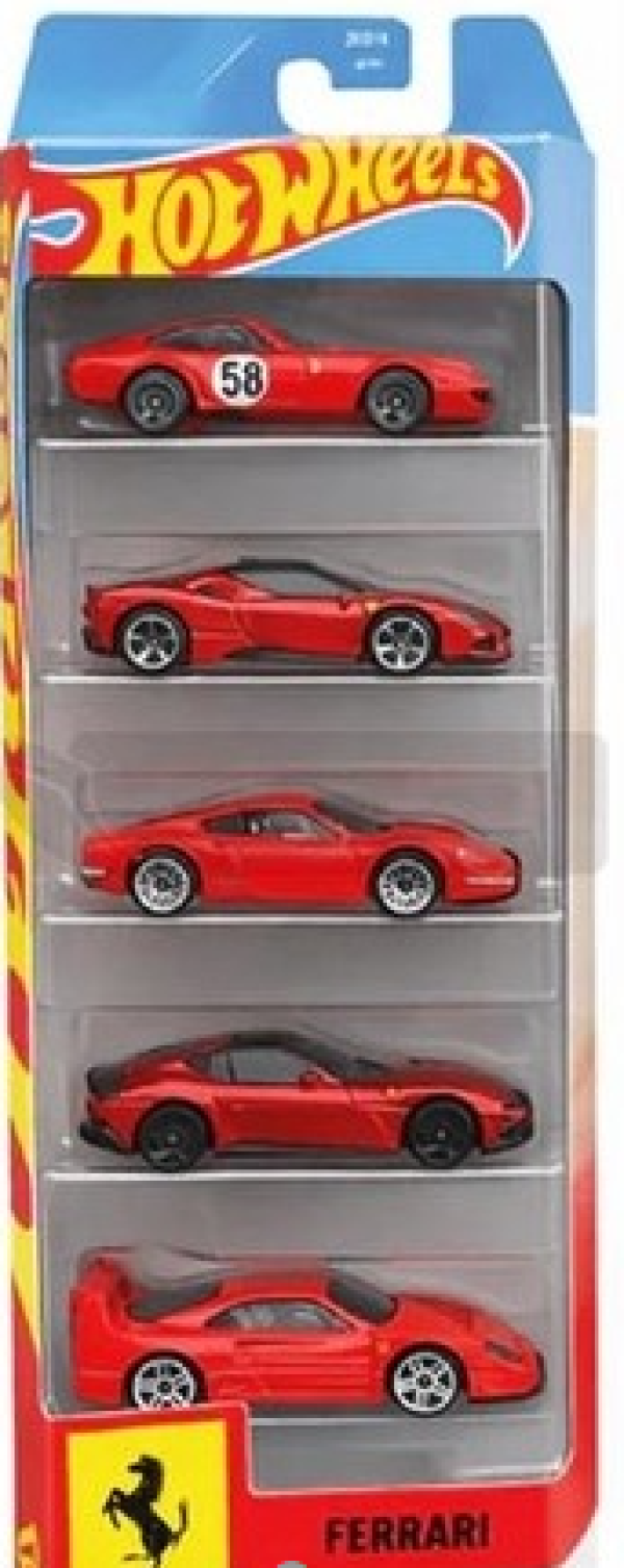 HOT WHEELS ΑΥΤ/ΚΙΑ FERRARI-ΣΕΤ ΤΩΝ 5