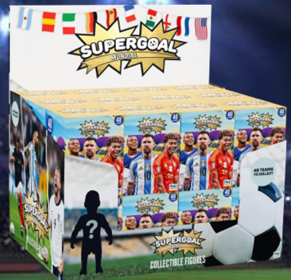 SUPERGOAL MUNDIAL ΦΙΓ.ΔΡΑΣΗΣ 7,5εκ.BLIND BOX,ΣΤΑΝΤ 24τεμ.(ΚΙΝΑ)