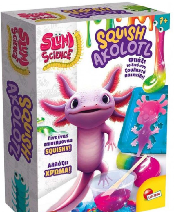SLUMI SCIENCE POCKET SQUISH AXOLOTL