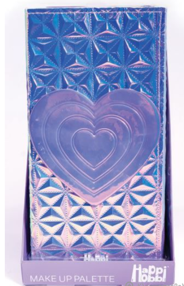 HAPPIHOBBI ΜΕΓΑΛΗ ΠΑΛΕΤΑ ΜΑΚΙΓΙΑΖ SPARKLE LOVE-ΣΤΑΝΤ 6τεμ.(KINA)