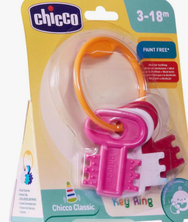 Chicco ΧΡΩΜΑΤΙΣΤΑ ΚΛΕΙΔΙΑ ΡΟΖ (ΙΤΑΛΙΑ)