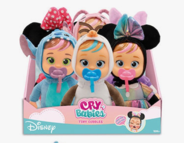 ΚΟΥΚΛΑ ΚΛΑΨΟΥΛΙΝΙΑ TINY CUDDLES DISNEY W3 assortm.(KINA)