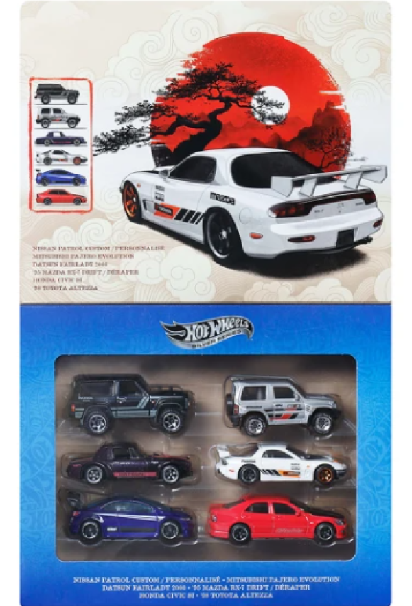 HOT WHEELS ΑΥΤ/ΚΙΑ-STREETS OF JAPAN ΣΕΤ ΤΩΝ 6