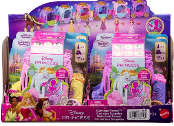 DISNEY PRINCESS ΜΙΝΙ ΚΟΥΚΛΕΣ-ΑΜΑΞΑ ΕΚΠΛΗΞΗ-ΣΤΑΝΤ 4τεμ.