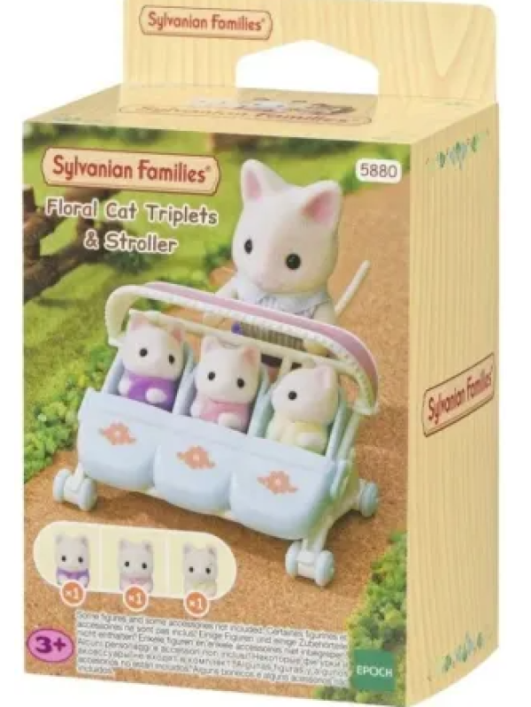 SYLVANIAN ΤΡΙΔΥΜΑ ΓΑΤΕΣ ΦΛΟΡΑΛ & ΚΑΡΟΤΣΑΚΙ