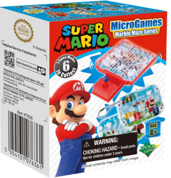 SUPER MARIO MICRO GAMES MARBLE MAZE SERIES-ΣΤΑΝΤ 12 τεμ.
