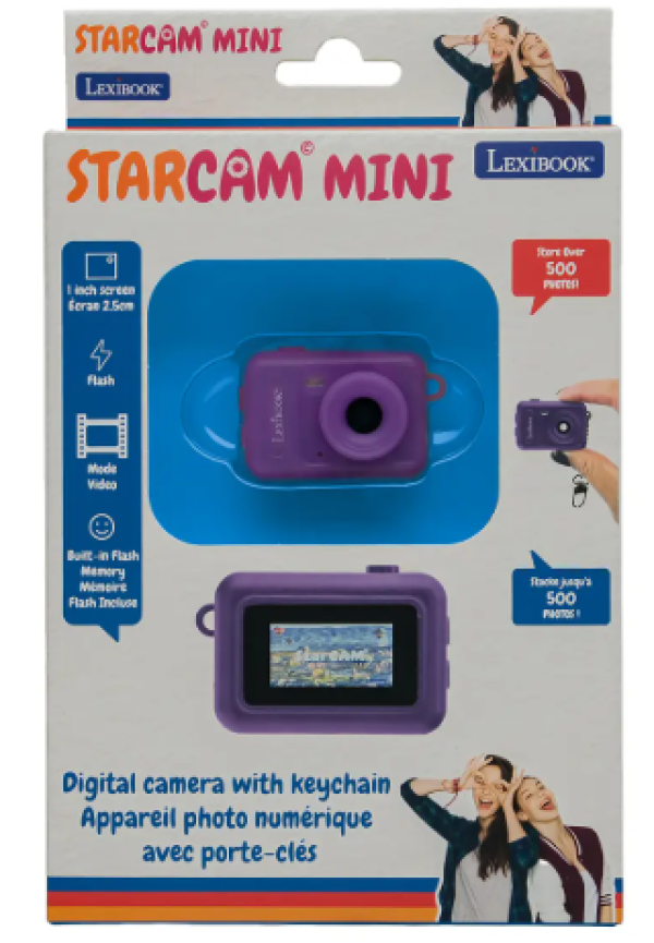 KEYCHAIN MINIATURE CAMERA PINK