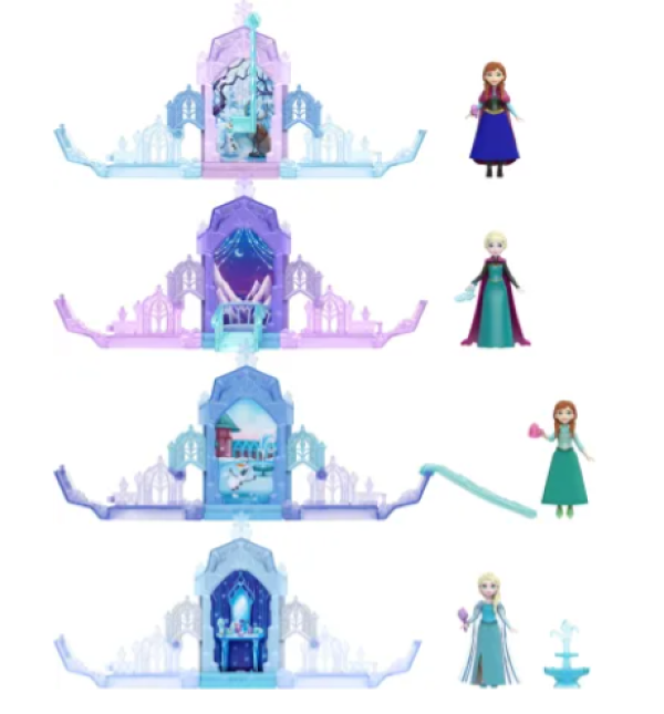 FROZEN ΜΙΝΙ ΚΟΥΚΛΕΣ-POP UP ΠΑΓΩΜΕΝΟ ΠΑΛΑΤΙ-ΣΤΑΝΤ 4τεμ.