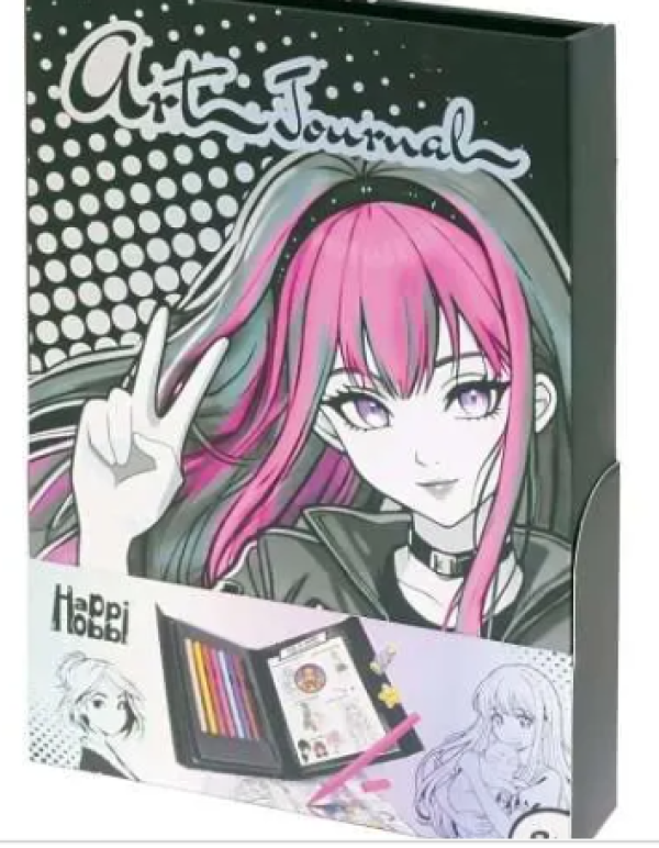 HAPPIHOBBI ART JOURNAL MANGA ΜΑΡΚΑΔΟΡΟΙ (KINA)