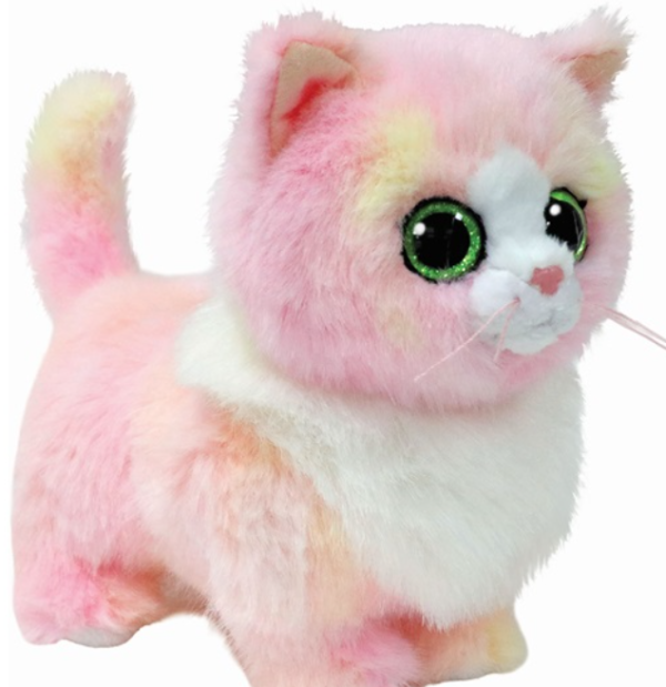 ΧΝΟΥΔ.BEANIE BOOS ΓΑΤΟΥΛΑ ΡΟΖ ΜΕ ΛΕΥΚΟ 15εκ.(ΚΙΝΑ)