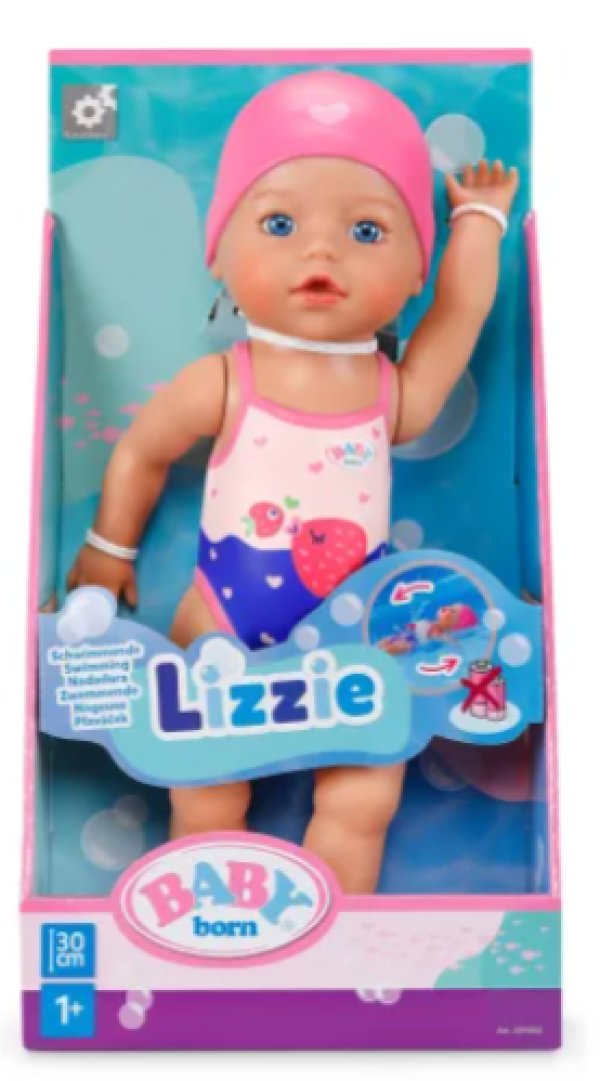 BABY BORN LIZZIE ΚΟΥΚΛΑ ΚΟΛΥΜΒΗΤΡΙΑ 30cm (KINA)
