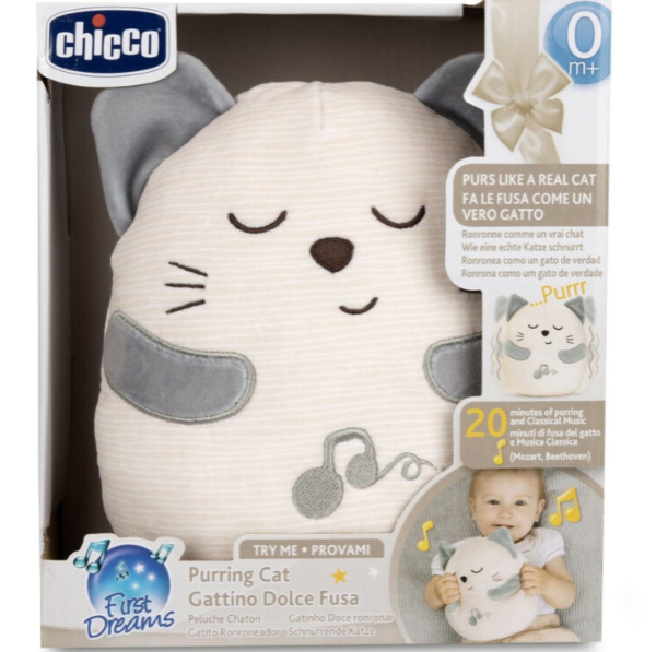 Chicco ΒΡΕΦΙΚΟ ΓΑΤΑΚΙ ΑΓΚΑΛΙΑΣ ΠΟΥ ΓΟΥΡΓΟΥΡΙΖΕΙ,Purring Cat (KINA)