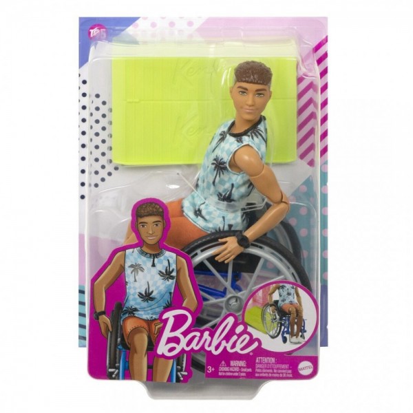 KEN FASHIONISTAS ΜΕ ΑΝΑΠΗΡΙΚΟ ΑΜΑΞΙΔΙΟ-BRUNETTE