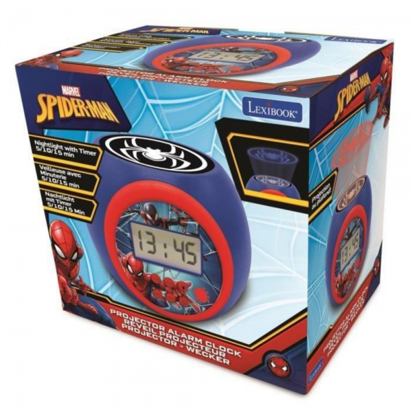 LEXIBOOK SPIDERMAN ΠΡΟΤΖΕΚΤΟΡΑΣ ALARM WITH TIMER