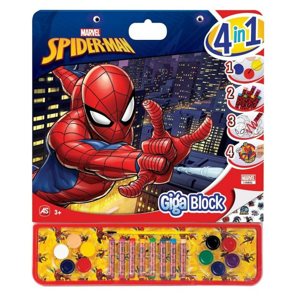 G.BLOCK 4 ΣΕ1 SPIDERMAN ,ΣΕΤ ΖΩΓΡ/ΚΗΣ