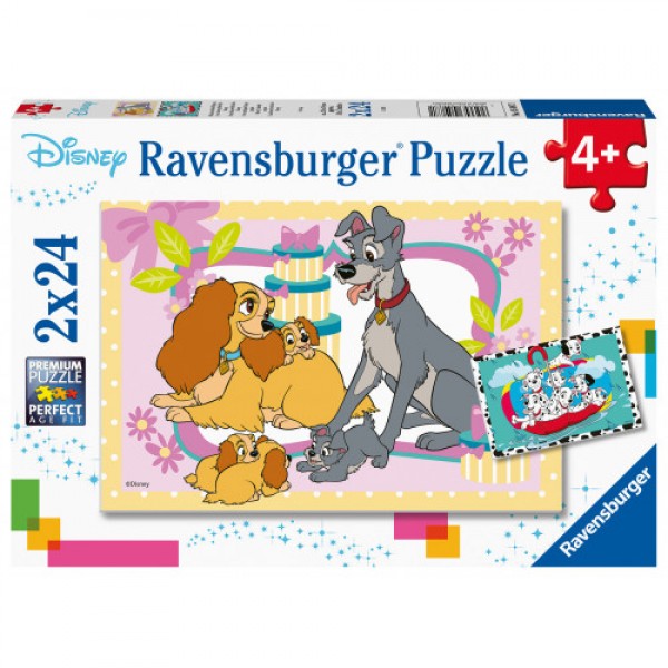 Παζλ 2χ24 τεμ.Σκυλιά της DIsney 