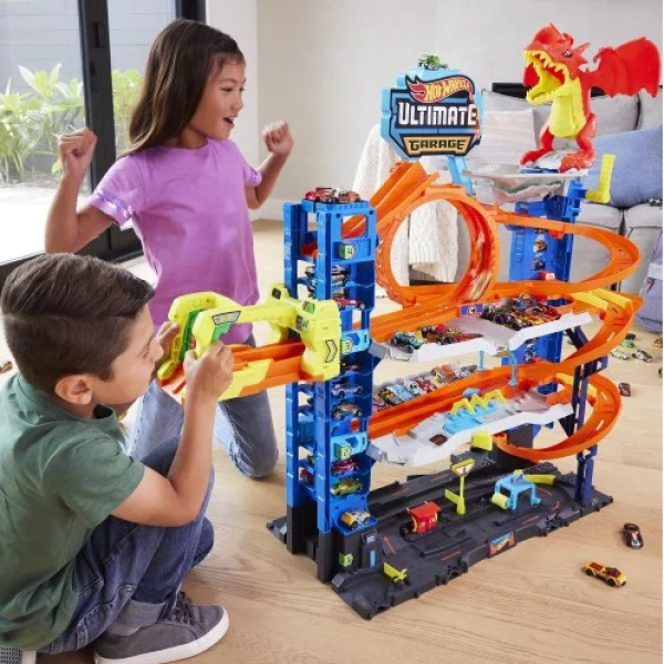 HOT WHEELS ΑΠΟΛΥΤΟ ΓΚΑΡΑΖ ΜΕ ΔΡΑΚΟ