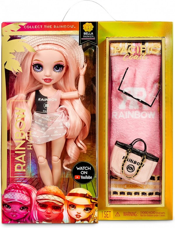 RAINBOW HIGH PACIFIC COAST ΚΟΥΚΛΑ- BELLA PARKER (PINK)
