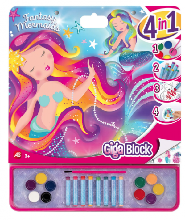G.BLOCK FANTASY MERMAIDS,4ΣΕ1 ΣΕΤ ΖΩΓΡ/ΚΗΣ 