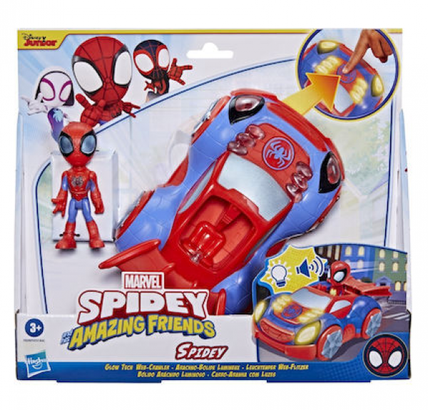 SPIDEY AND FRIENDS GLOW TECH VEHICLE AST