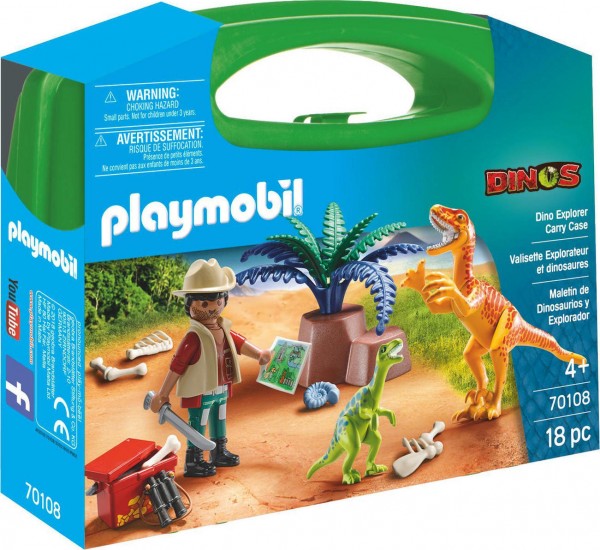 PLAYMOBIL- ΜΑΧΙ ΒΑΛΙΤΣΑΚΙ ΕΞΕΡΕΥΝΗΤΗΣ & ΔΕΙΝΟΣΑΥΡΟΙ
